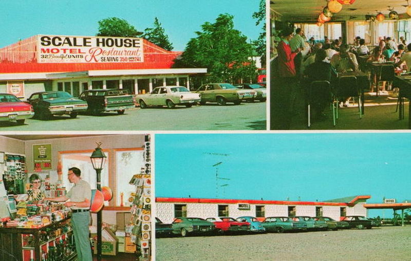 Scale House Restaurant and Motel (Stagecoach Inn) - Old Post Card